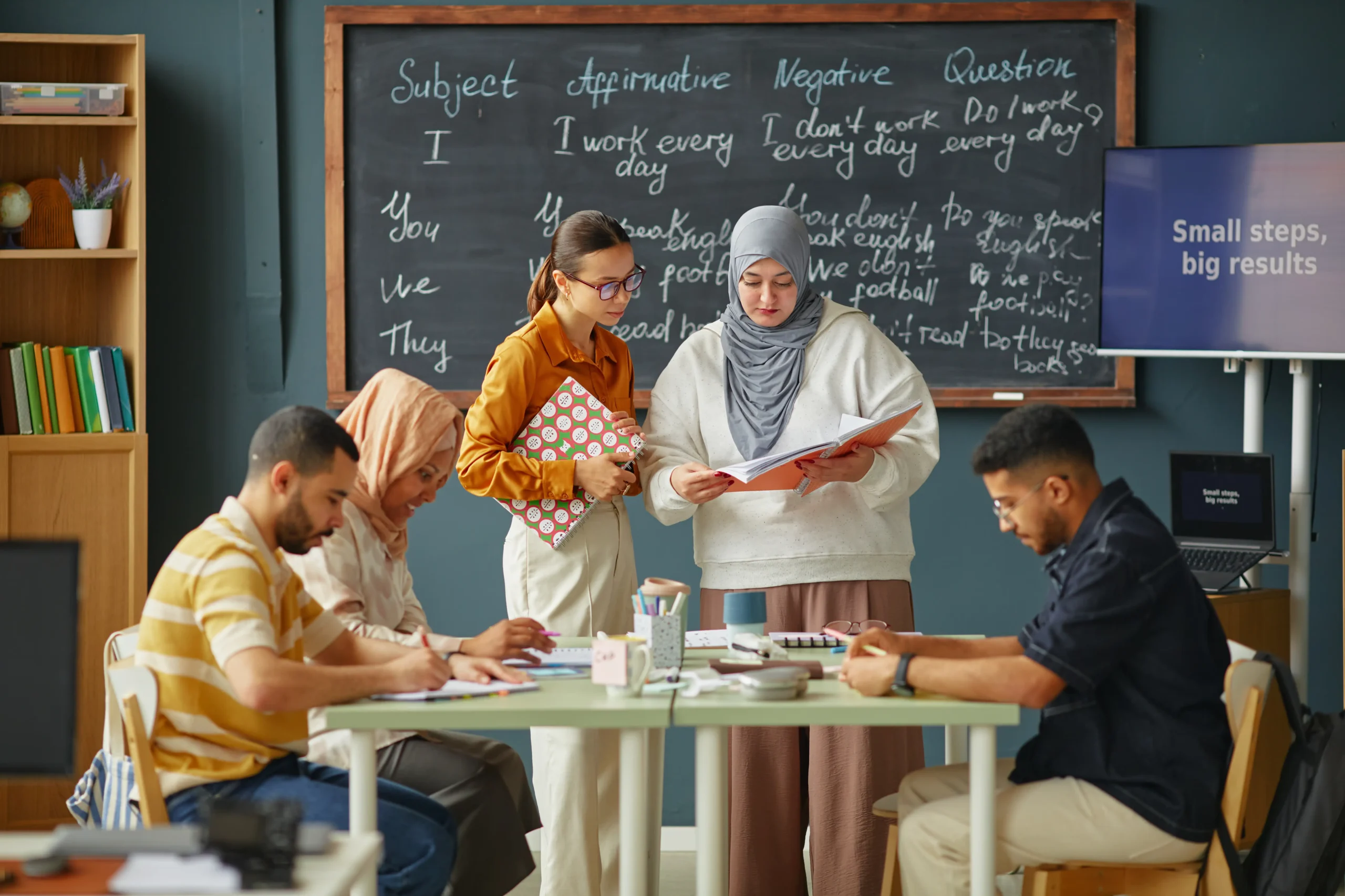 diverse-young-adults-collaborating-during-language-2025-09-21-07-06-26-utc